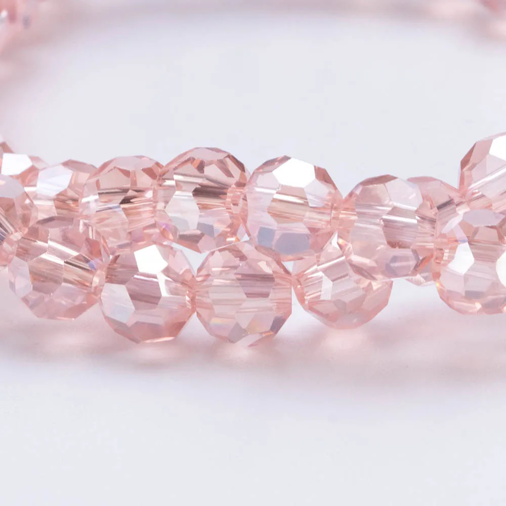 3 4 6 8 mm Österreich AB Farbe Runde Kristallperlen vergoldete facettierte Glasperlen für Schmuckherstellung Kunsthandwerk DIY Boho Halskette Armband
