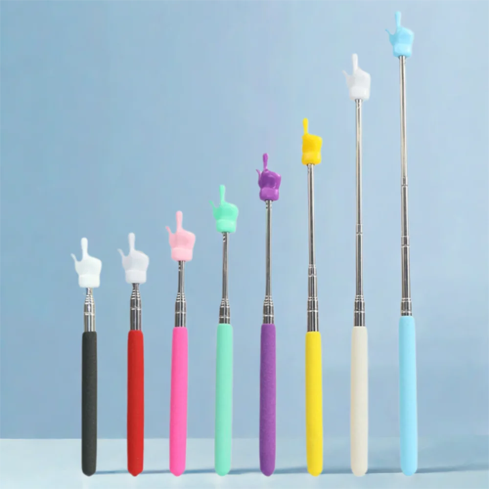 

Stainless Steel Finger Design Finger Reading Sticks Whiteboard Pointer Handheld Presenter Teaching Stick