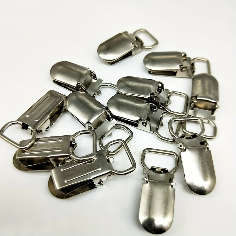 0.39 inch mini metal duckbill clip, clothing accessories, chest strap clip, overalls belt hook, clip buckle