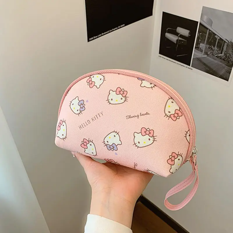 High Face Value Hello Kitty borsa per il trucco delle donne Cartoon Cute High-Capacity Zipper Portable Travel Storage borsa da toeletta regalo per