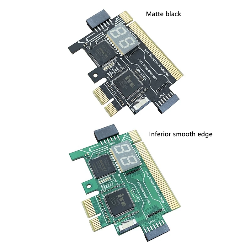 Karta diagnostyczna TL611 PRO, karta diagnostyczna Pcie do komputerów stacjonarnych Pci, płyty główne do komputerów stacjonarnych i laptopów (czarna)