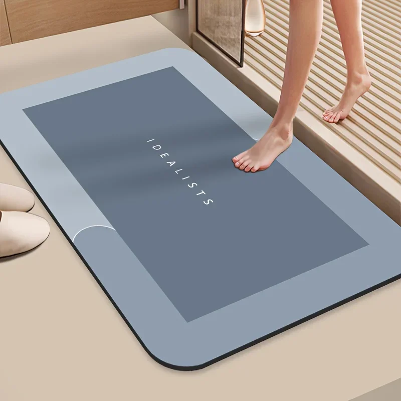 

Bathroom Floor Mat, Soft Diatomaceous Mud, Absorbent Quick Drying Carpet, Diatomaceous Earth Anti Slip Mat, Door Mat