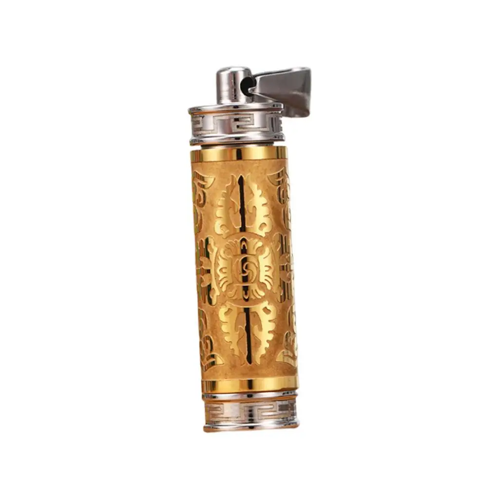 Titanium Steel Pendant Decorative Openable Vintage Fashion Buddhist Container
