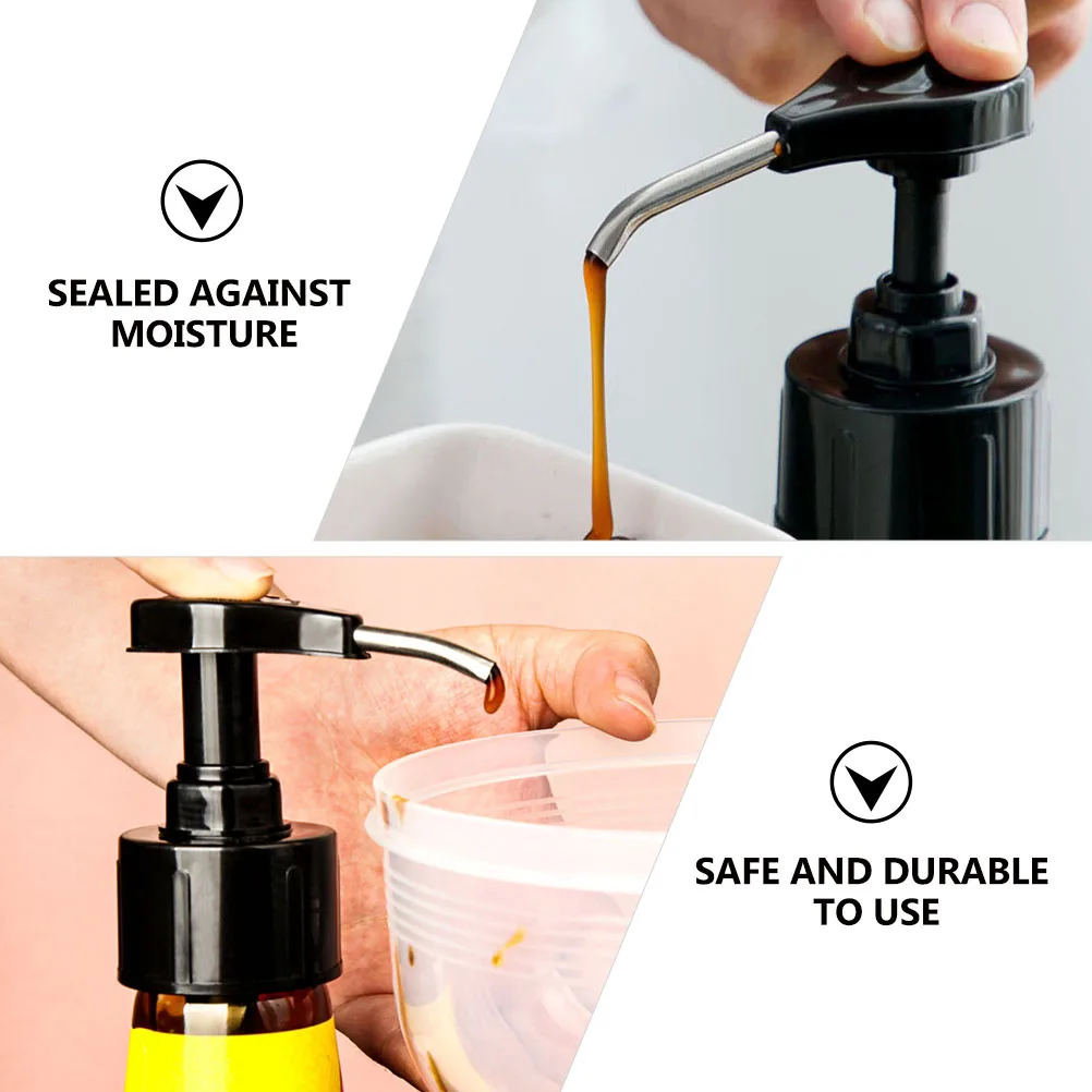 

Sauce Bottle Press Mouth Dispenser PP Material Premium Food Grade Safe Oyster Tomato Sauce Pump Head Sealed Moisture
