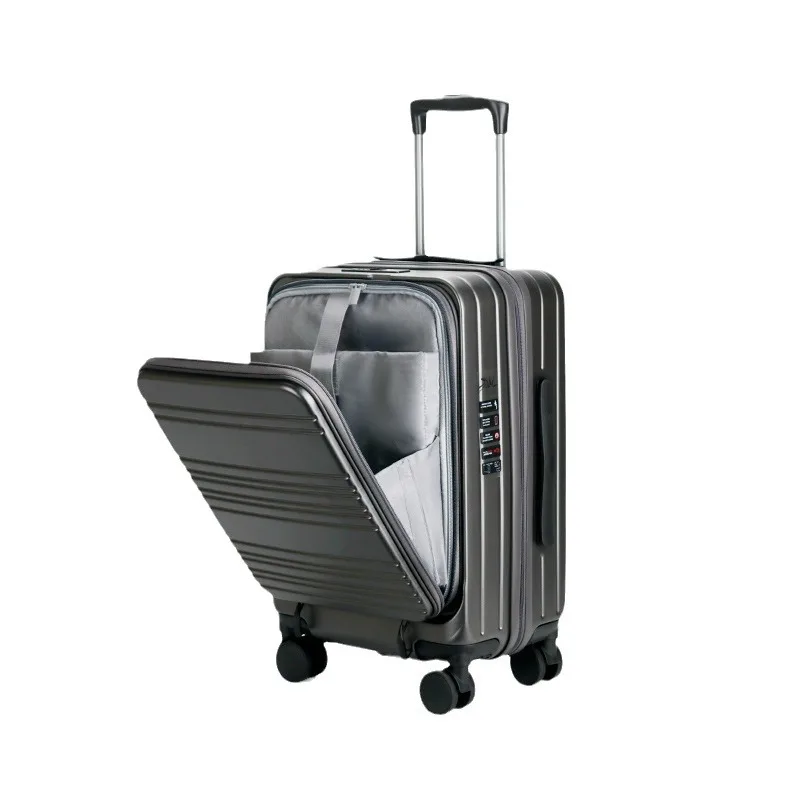 DOIAESKV-Grande Capacidade Frente Abrir Mala, Boarding Case, PC Trolley, 20 "Boarding Case, 28"