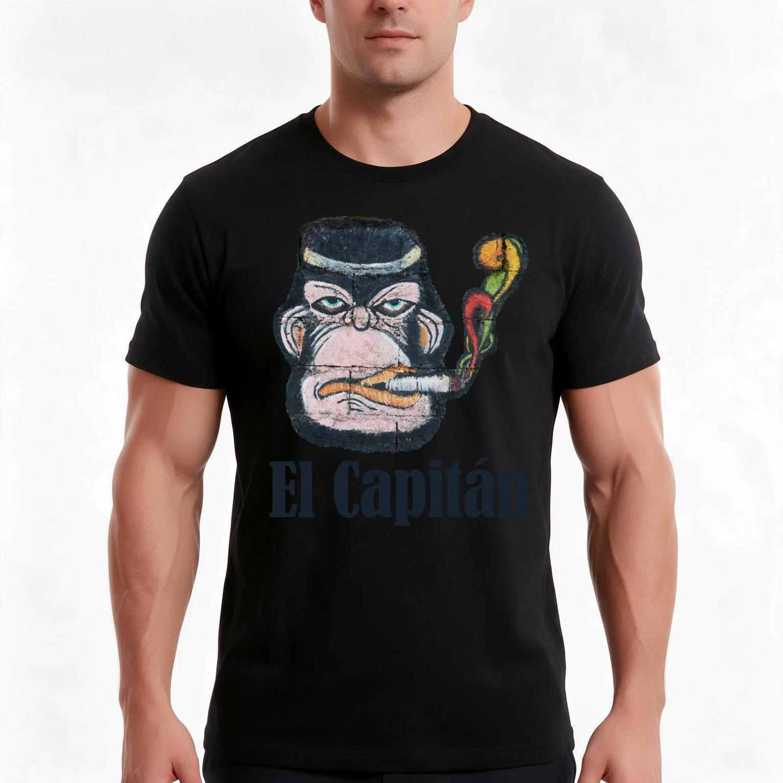 El Capitan Cool Monkey Leader Job Self-employed Startup Gift T-Shirt Summer Casual Cotton Tee Oversized Streetwear Tops