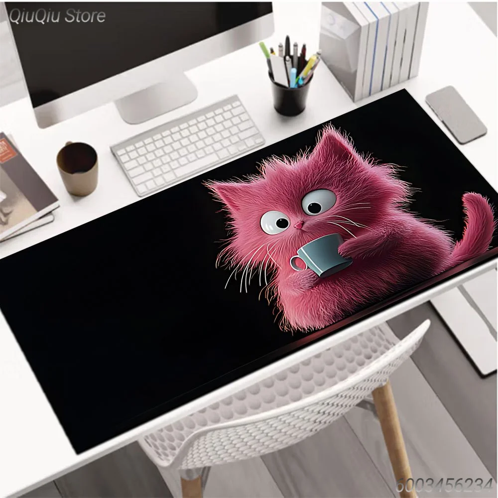 1pc Cute Kitten Large Mouse Pad computer mat Desk Mat keyboard mat Office Table Mat for girl