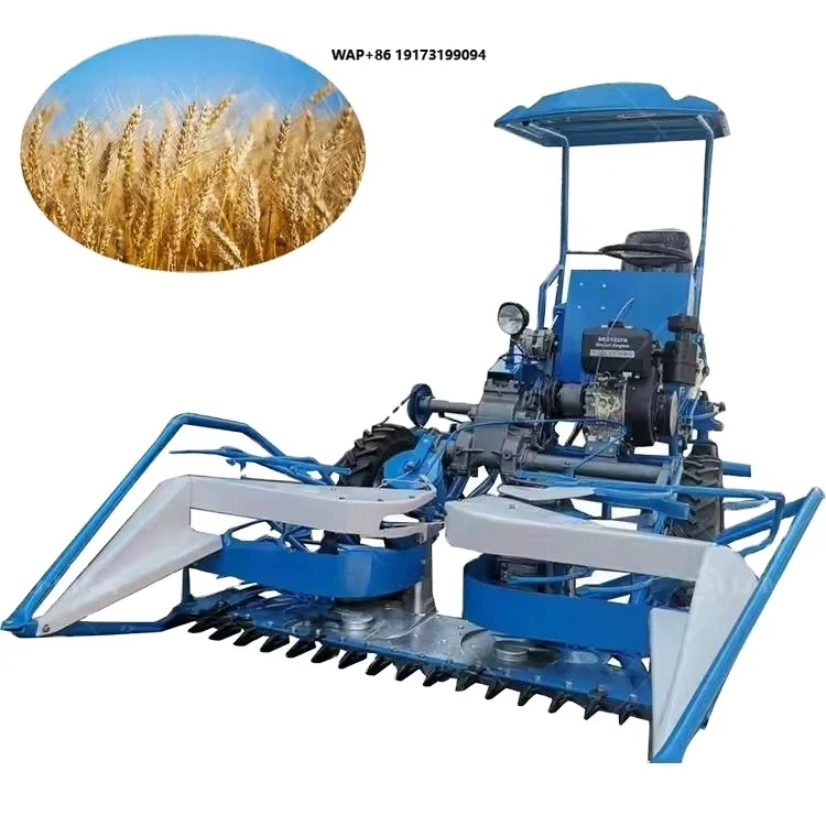 Multifunctional Agricultural Small Sesame Wheat Harvester Electric Start Rice Soybean Harvester Baler