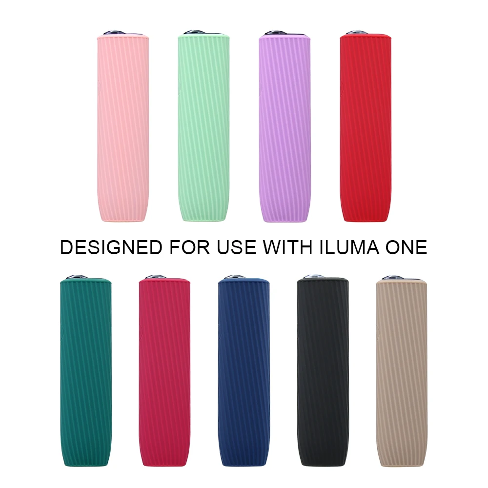 La funda de silicona es adecuada para ILUMA ONE, es portátil y tiene un diseño inclinado, y es un accesorio protector para el cigarrillo electrónico.