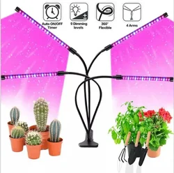 USB LED Plant Grow Light Indoor Garden 10 Dimmable Levels Grow Light Full Spectrum Timer Setting Hydroponic Greenhouse 3H/9H/12H