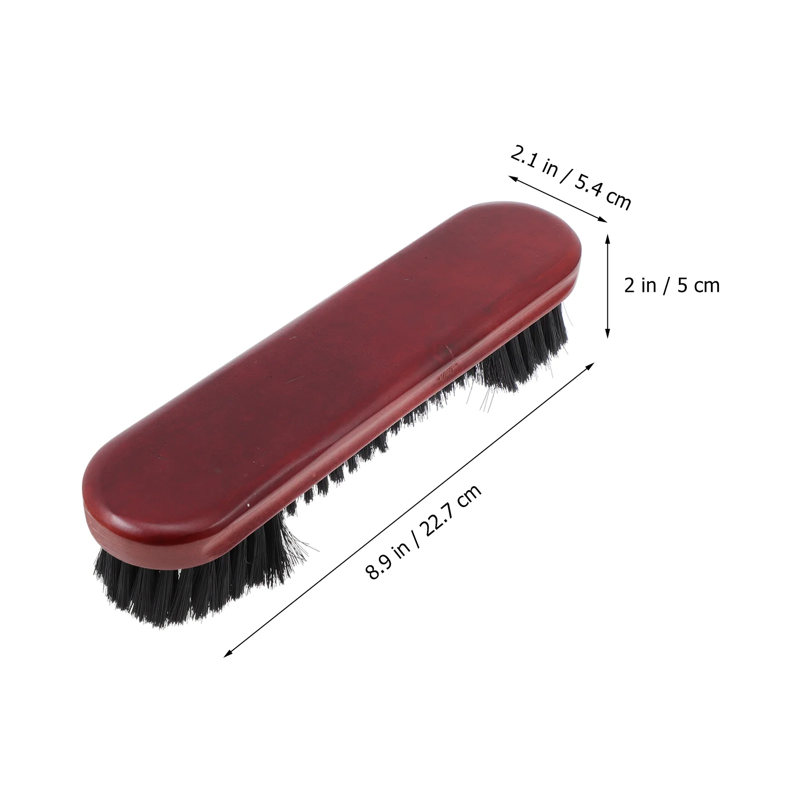 2Pcs Billiard Table Brush Set with Dual Length Bristles Horseshoe Design Wood Handle for Pool Table Felt Cleaning Supply