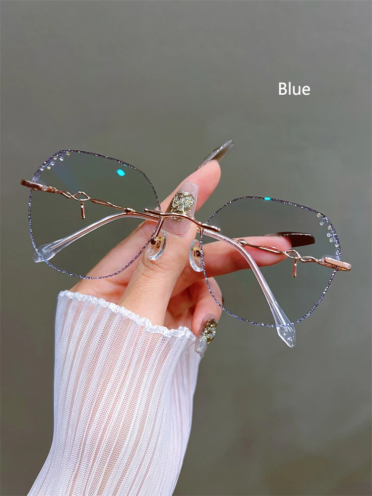 Anti Blau Licht Blockieren Gläser Frauen Hohe Klare Linse Myopie Brillen Mode Astigmatismus Optische Brillen Rahmen – Detail 14