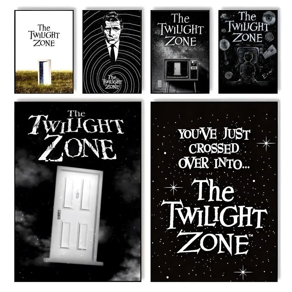 Mystery T-The Twilight ZoneS Poster, selbstklebendes, stilvolles Kunstdruck-Poster, Wanddekoration für Zuhause
