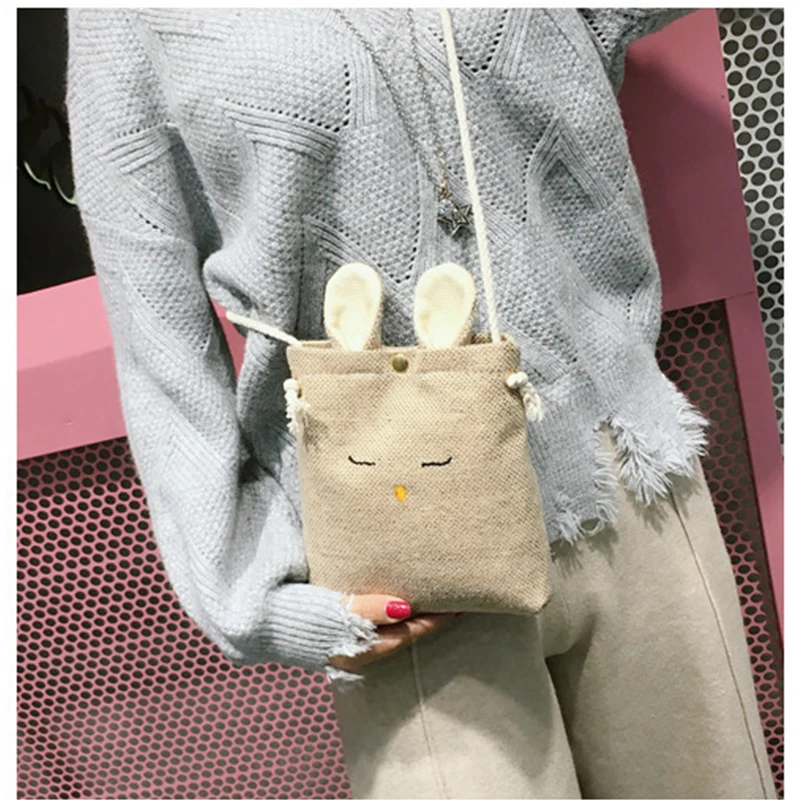 Mini Women\'s Crossbody Bag Fashion 2022 Small Shoulder Handbag Solid Color Canvas Student Phone Bag Simple Shopper Hasp Purse