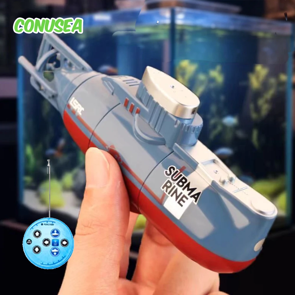 

Rc Boat Submarine Water Toy 2.4G Remote Control Boat Waterproof Diving Toy Simulation Model Gift for Kids Boys Girls Children
