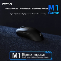 MONKA M1 Mouse Tri-mode Wired/Bluetooth/Wireless2.4G 26000DPI PAW3395 Sensor Lightweight High Performance PC Office Gaming Mouse