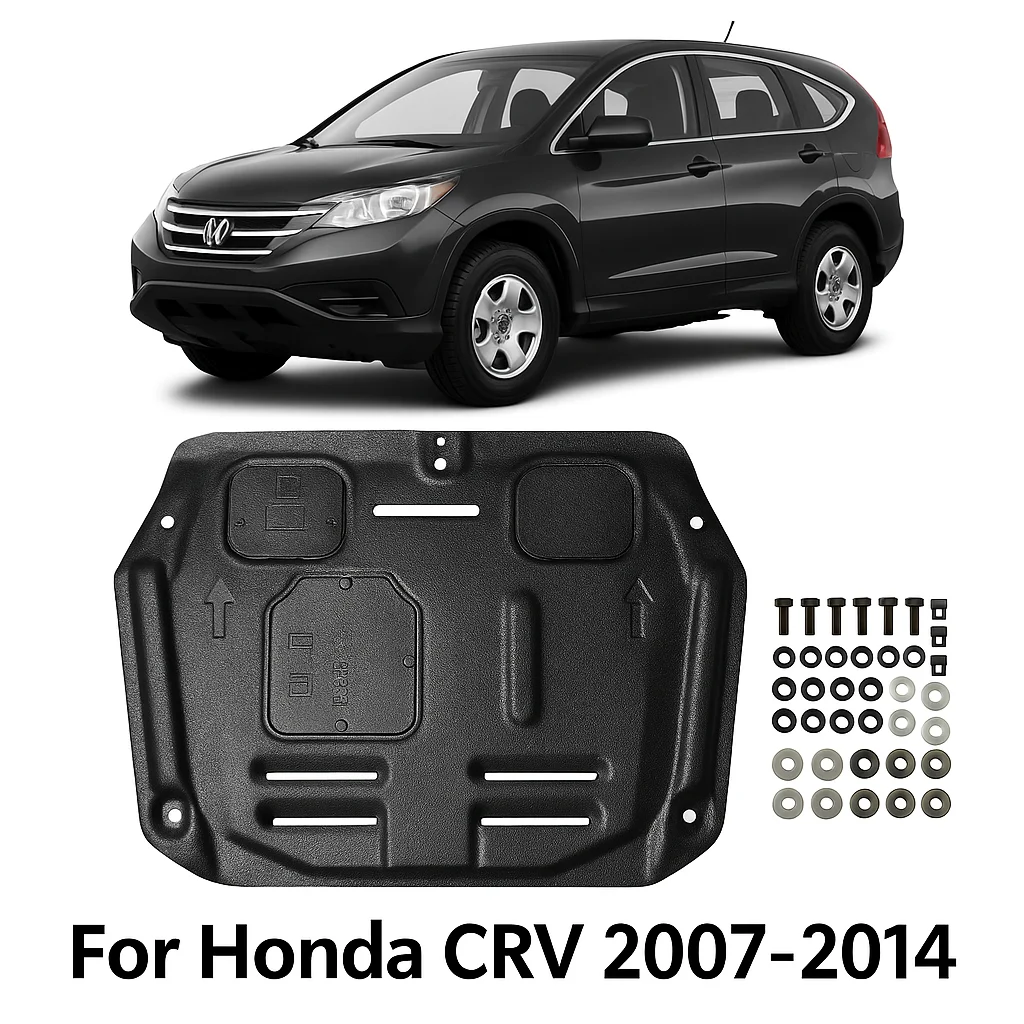 

For Honda CRV 2007-2014 Under Engine Guard Board Splash Shield Mud Fender Plate Cover Black Car Mudflap Mudapron Mudguard Lid