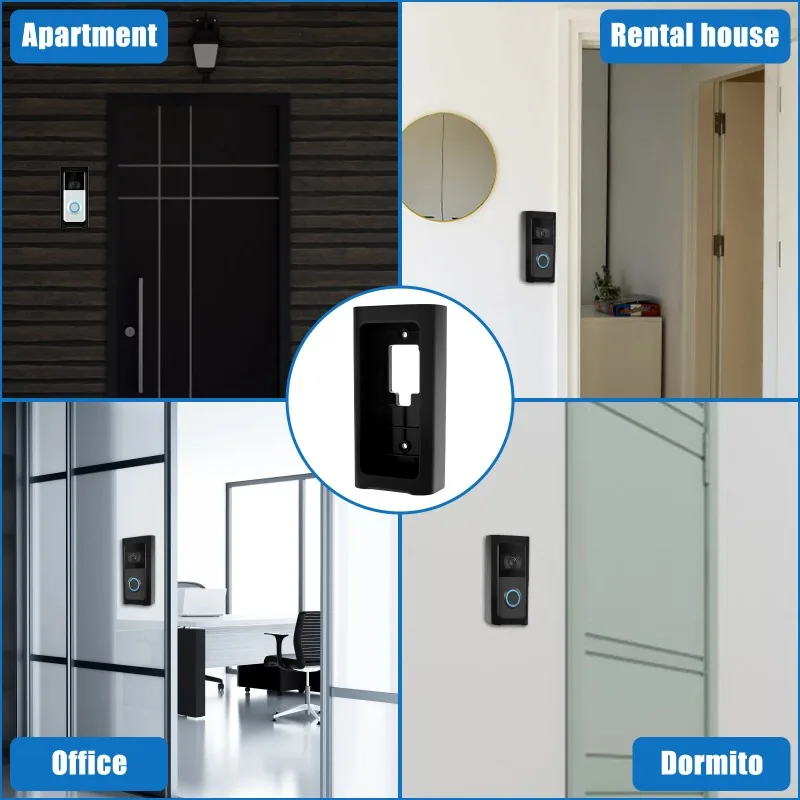 support-d'installation-de-sonnette-camera-sans-percage-configuration-de-securite-de-sonnette-de-location-d'appartement-residentiel-non-fixe