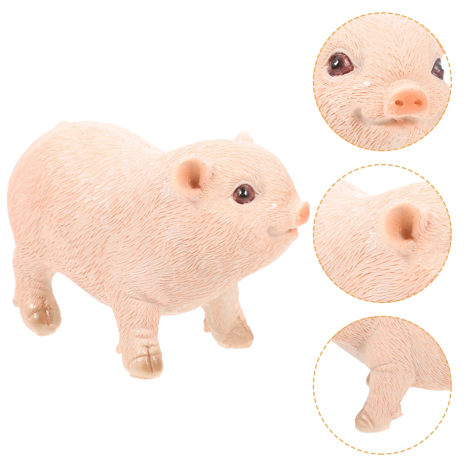 

Премиальная скульптура свиньи из смолы: красочная, детализированная, реалистичная статуэтка свиньи для обучения детей о животных, подарок на день рождения или Рождество