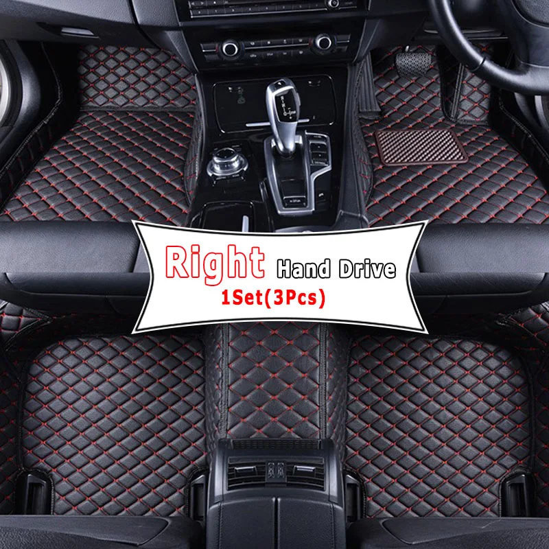 RHD Car Floor Mat For Volkswagen VW Golf 7 MK7 2013 2014 2015 2016 2017 2018 2019 2020 Leather Carpet Auto Interior Accessories