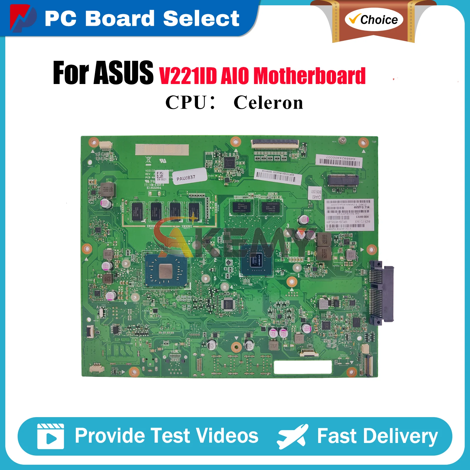 

V221ID Motherboard For ASUS Vivo AiO V221ID V221I V221IC Mainboard With Celeron CPU 100% tests OK fast shipping High quality
