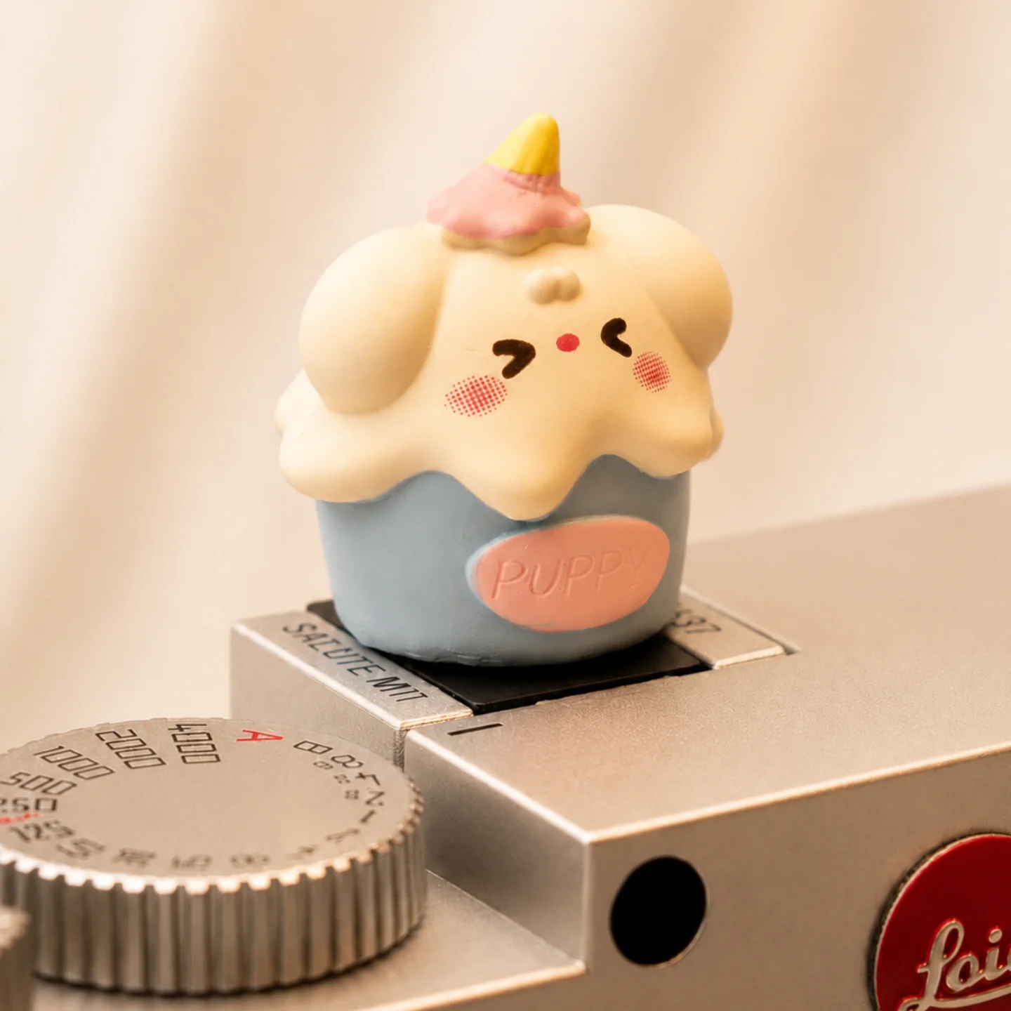 Kawaii Puppy Hot Shoe Cover for Fujifilm X100VI X100V Sony ZV-E10 Canon R50, Cute Camera Charm Gift