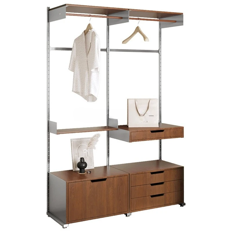 

Wall storage system Wall track bookshelf, wall-mounted bookcase Medieval hole board shelf