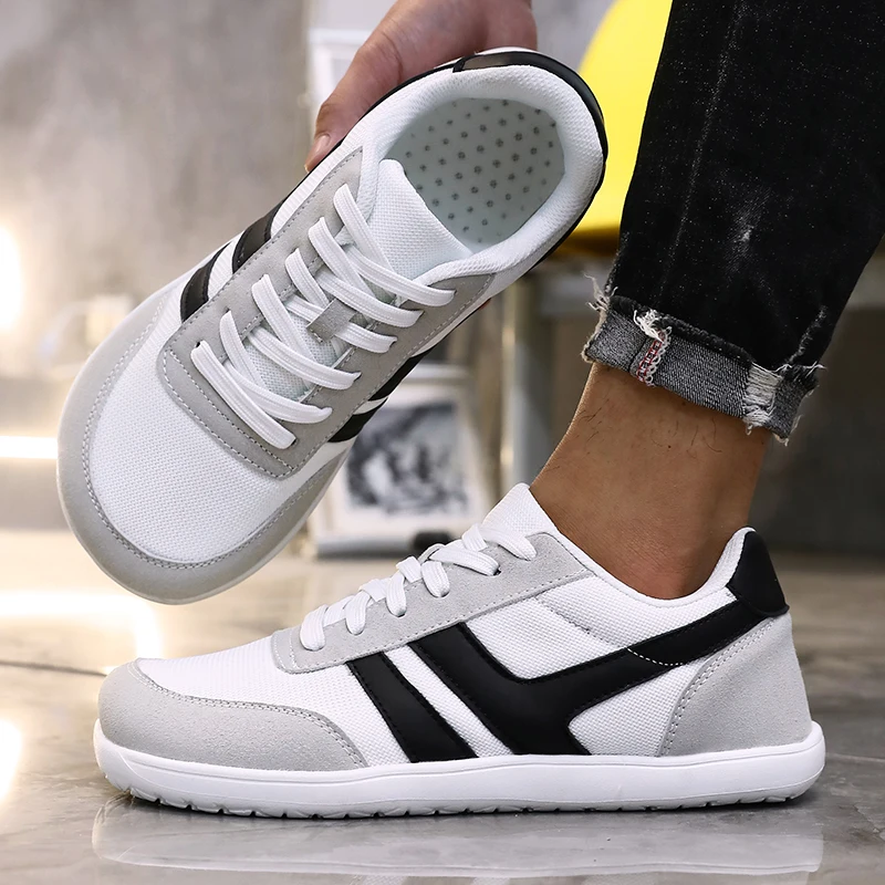 Men's Wide Toe Box Barefoot Shoes Minimalist Sports Shoes with Zero Drip Soles The Best Breathable Mesh Designer Men's Running