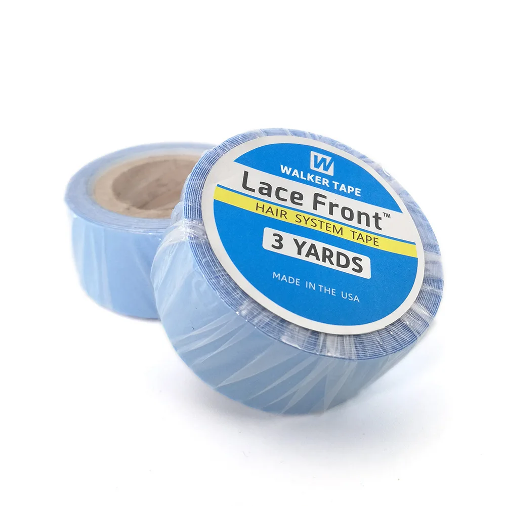 1 Roll 2.0cm/0.8cm  *3 Yards Super Hair Blue Tape Double-Sided Adhesive Tape for Hair Extension/Lace Wig/Toupee