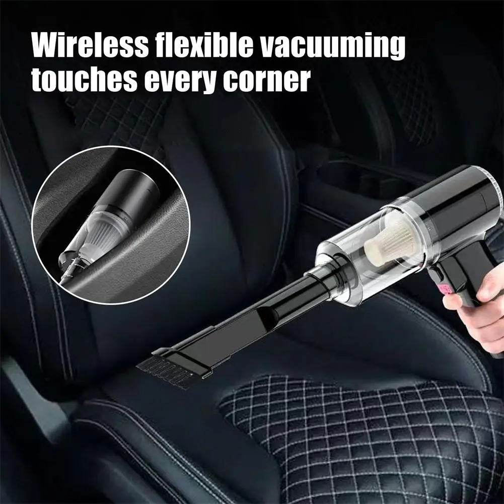 3-in-1 handheld car vacuum cleaner portable household vacuum cleaner high-powered dust removal gun dual-purpose for hair removal