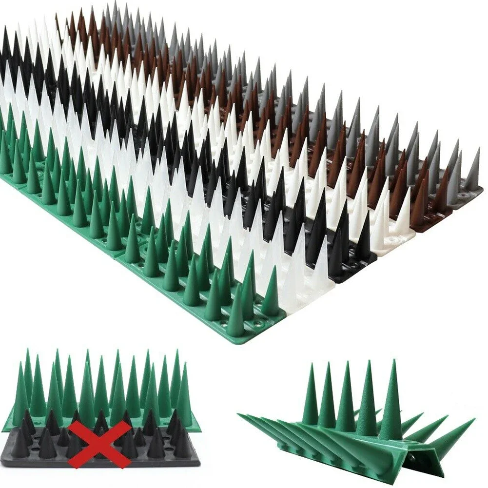 Plastic Bird Thorn Spikes Long Pigeon Deterrent Bird Deterrent Spikes High Cat Deterrent 45*4.5*3.7cm Outdoor Anti-bird Spikes - Image 5