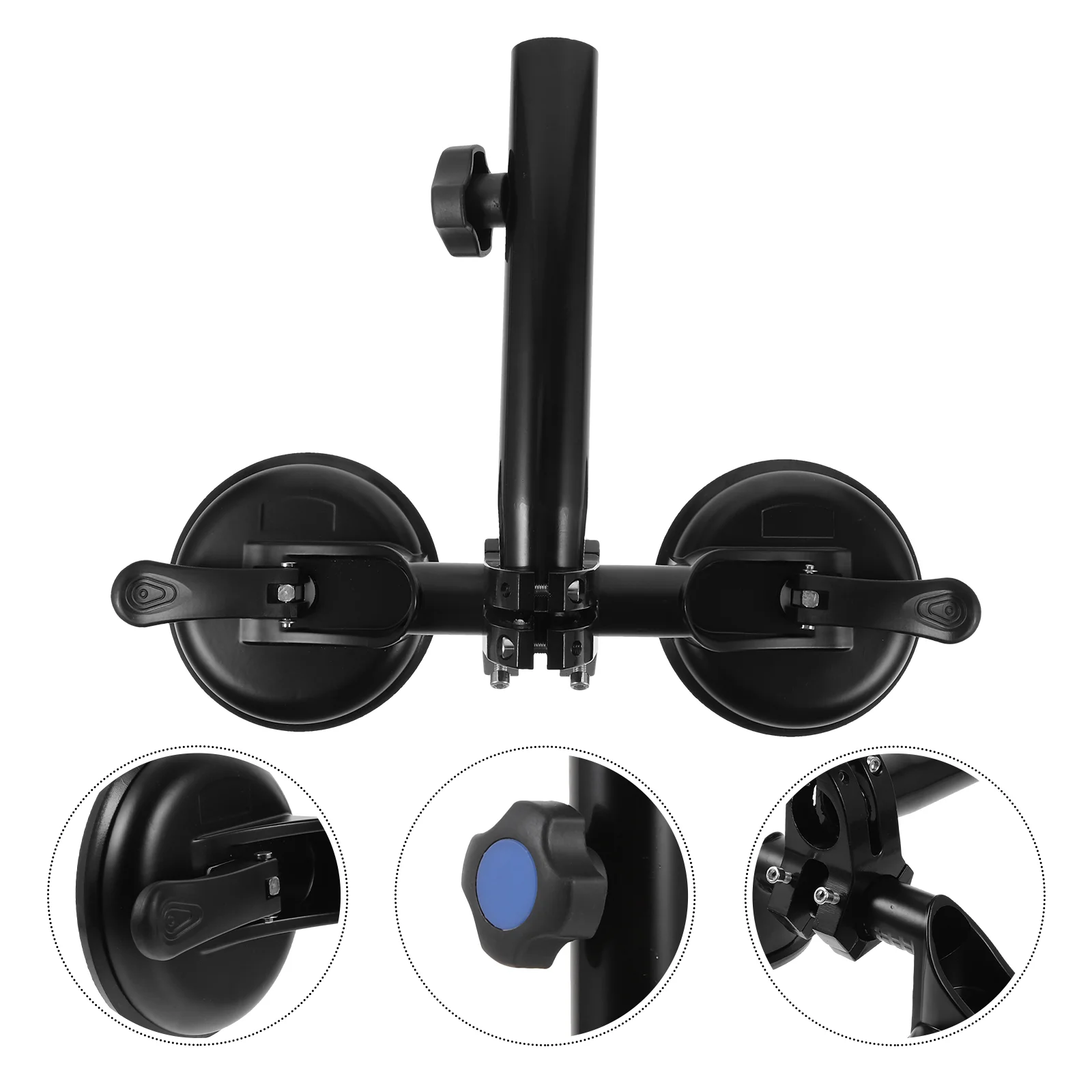 

Flagpole Sucker Bracket Universal Car Holder Base Versatile Rubber Iron Stand Stands Practical for Vehicles