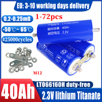 1-72PCS 2.3V 40Ah EU inventory of Yinlong new Grade A lithium titanate LTO battery 10C electric ship solar speaker power battery