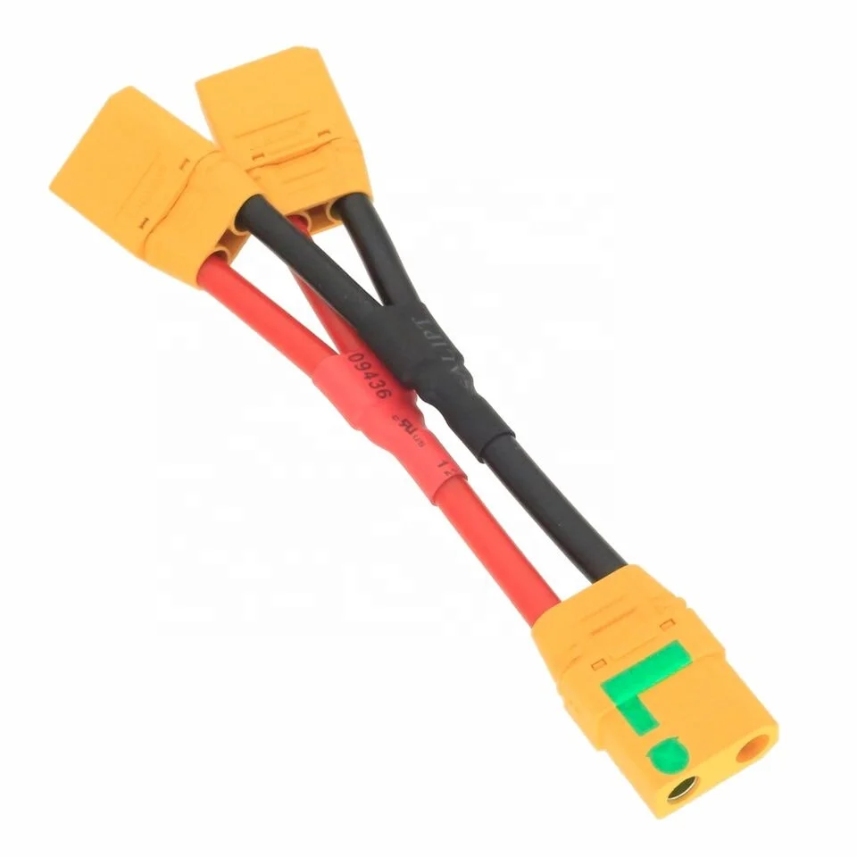 10PCS Amass XT90S Plug Anti-Spark Connector 10AWG 150mm Parallel Y Cable DIY RC Lipo Battery Parts