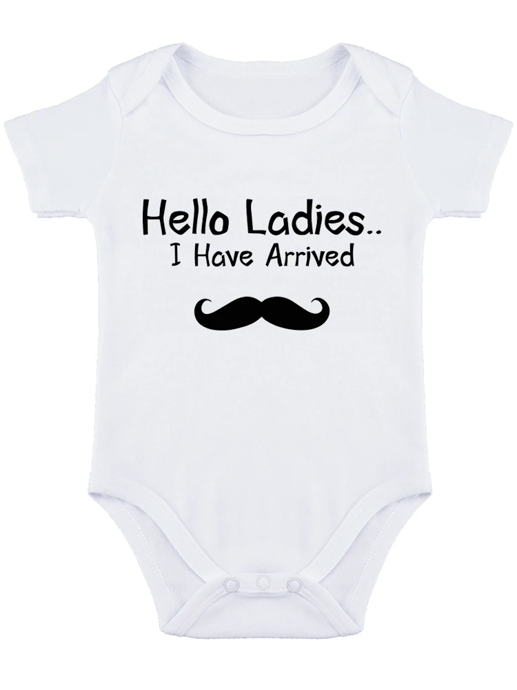 Hello Ladies I Have Arrived Funny Baby onesie Baby Essentials Baby Bodysuit Newborn Boy Clothes Baby Romper