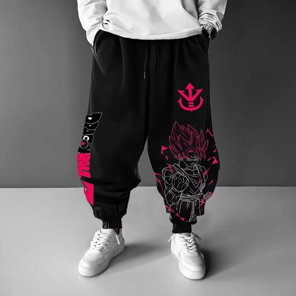 

Dragon Ball Anime Collaboration New Sweatpants 2026 Autumn/Winter Large Trendy Street Hip Hop Loose Cotton Tapered Pants