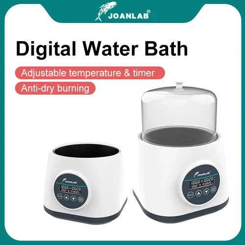 Imagen 1 del producto JOANLAB Baño de agua Laboratorio Temperatura constante Pantalla digital Temperatura ambiente -100 ℃ Función de combustión antiseca 2L 110/220V