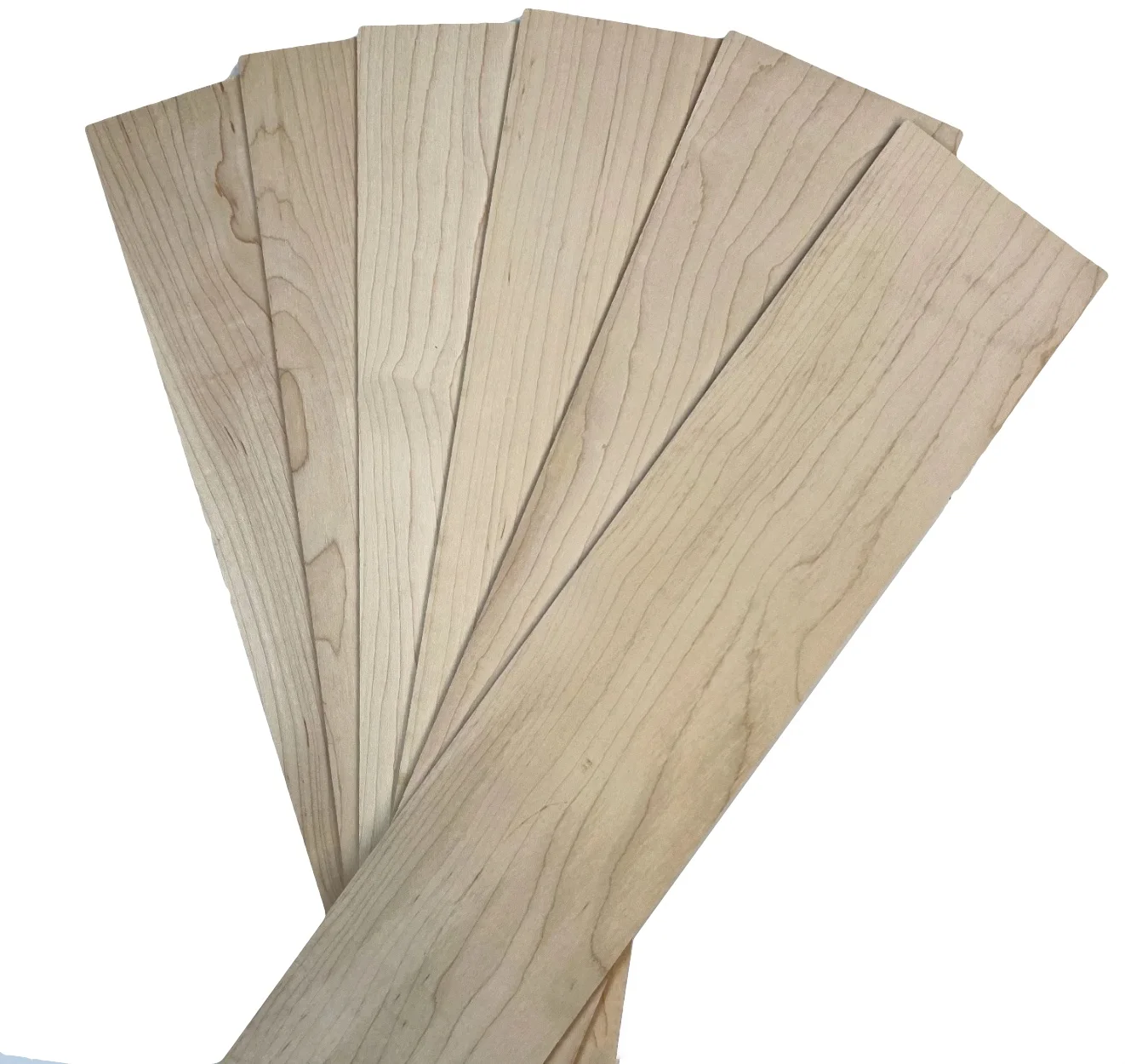 

5pcs/lot Length:500x100mm Thickness:3mm Natural Maple Thin Wood Chips DIY Wood Sheets Material