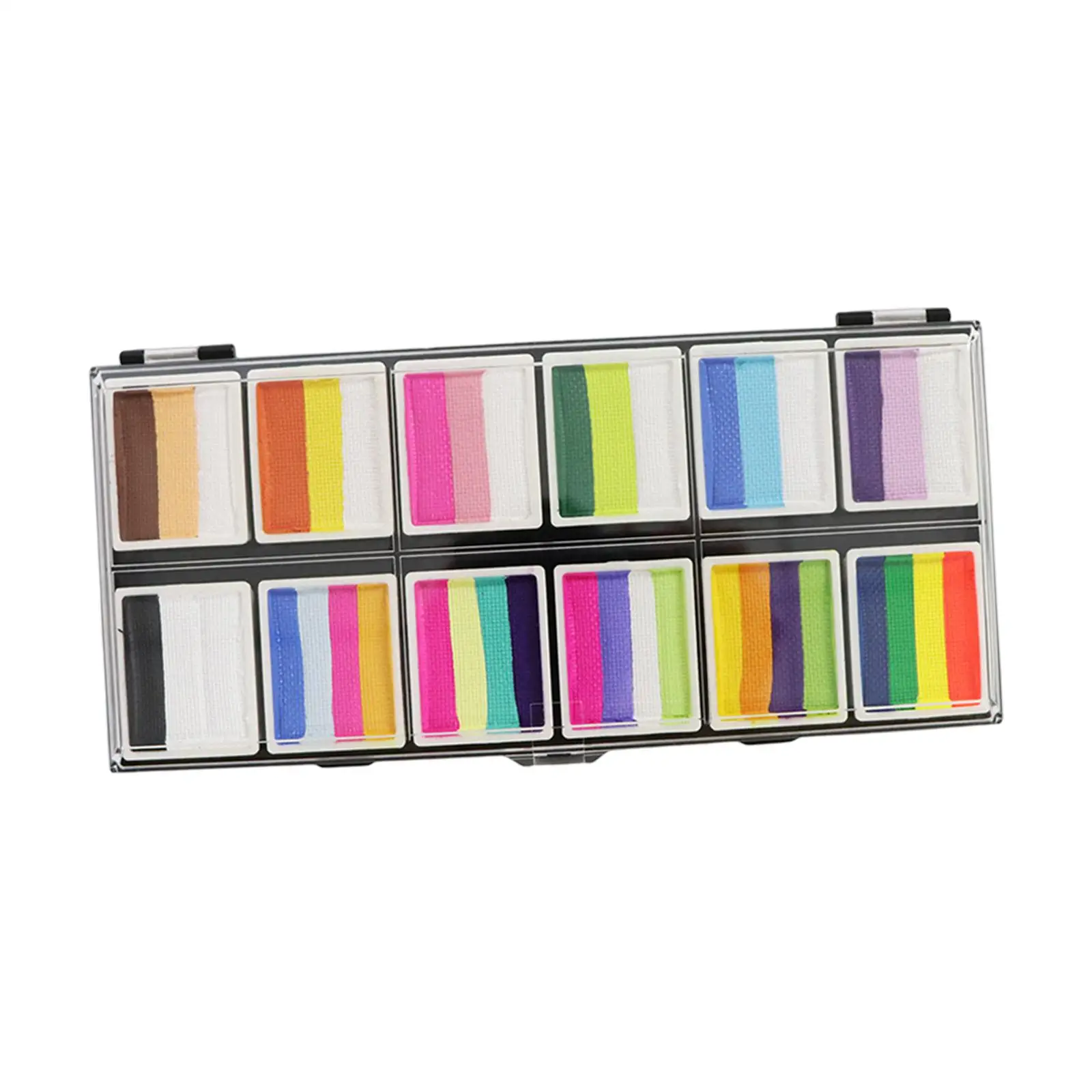 مجموعة رسم الوجه للأطفال والكبار، لوحة طلاء الجسم القابلة للغسل، مكياج ملون لحفلات الهالوين #4