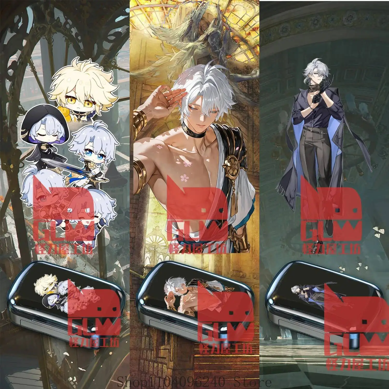 Anime GAME Honkai: Star Rail Phainon Anime Cosplay Headphones سماعات الألعاب سماعة لاسلكية تعمل بالبلوتوث