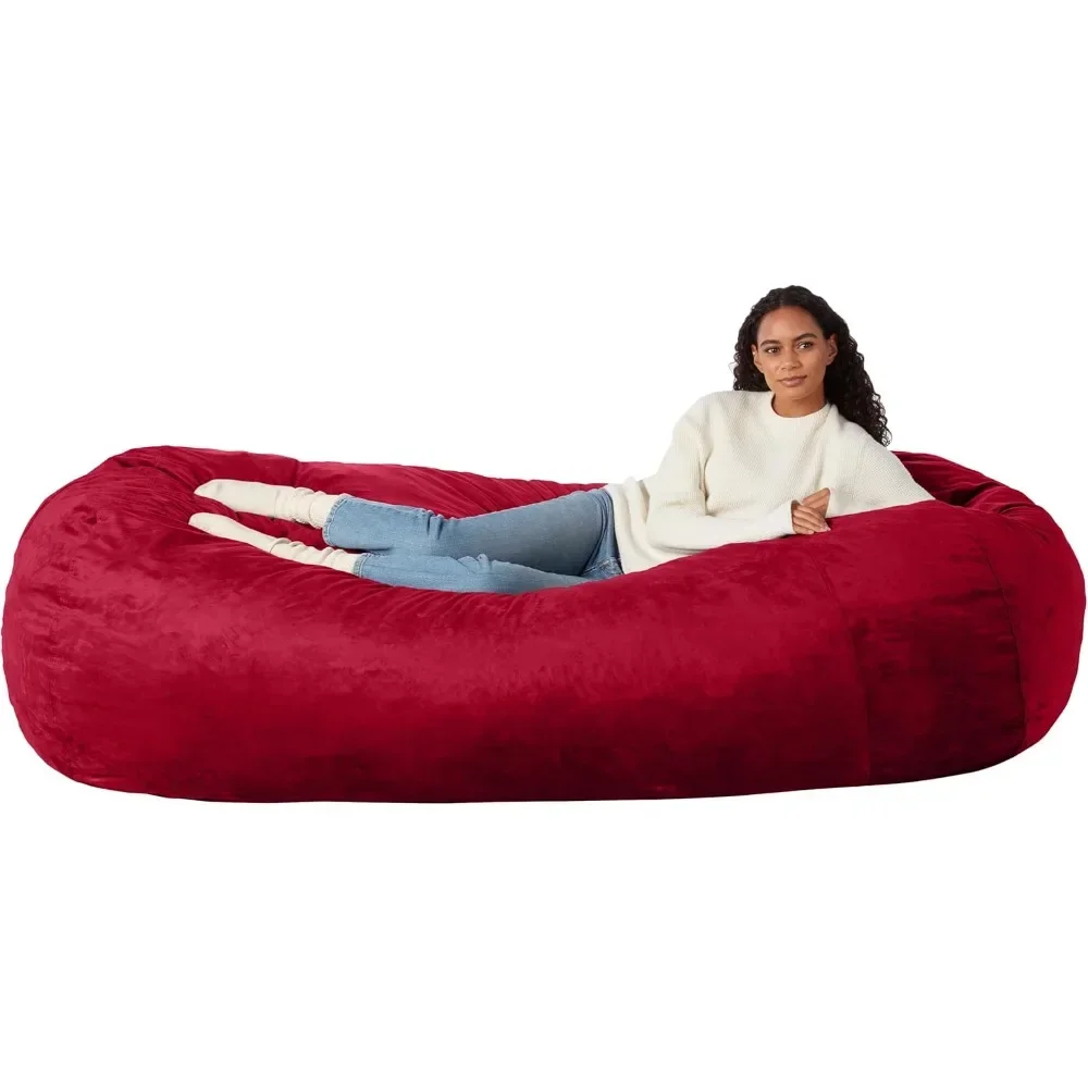 Bean Bag Chair,7 Ft,Memory Foam Padded, Beans Bags Recliner with Microfiber Cover, Casual Loveseat, Lazy Boy Sofa, Bean Bag Sofa