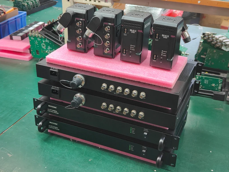 BEESONG BMD EFP Studio Blackmagic Fiber Optic Transceiver BS-4E12 Model SMPTE Connector 3-Year Warranty