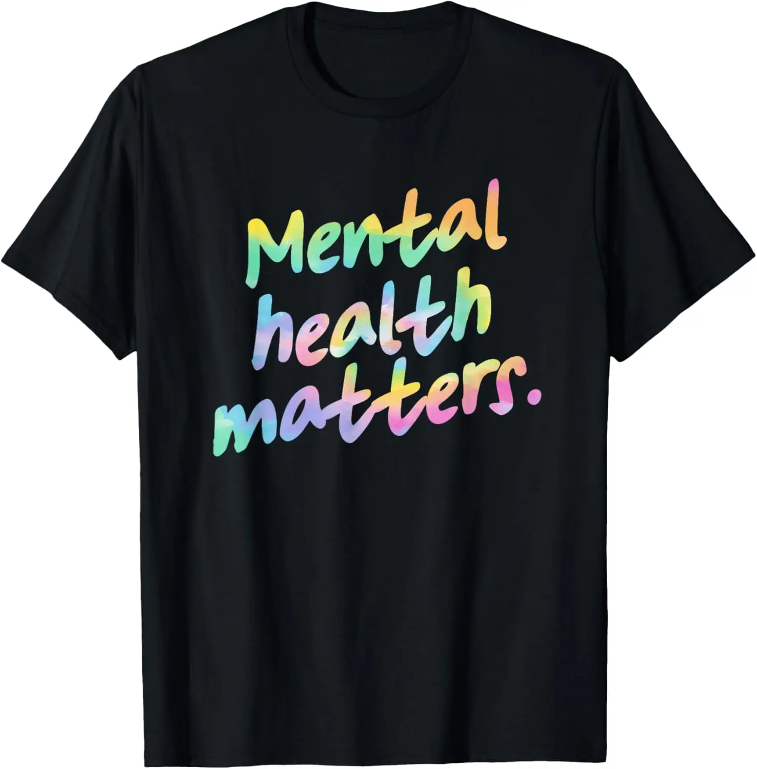 Matters End The Stigma Mental Health Awareness T-Shirt 100% Cotton Trendy Y2K Short-Sleeve Tee – Soft, Quick-Drying, & Moisture-Wicking; Ideal for Sports or Casual Wear; Great Gift for Christmas or Halloween.