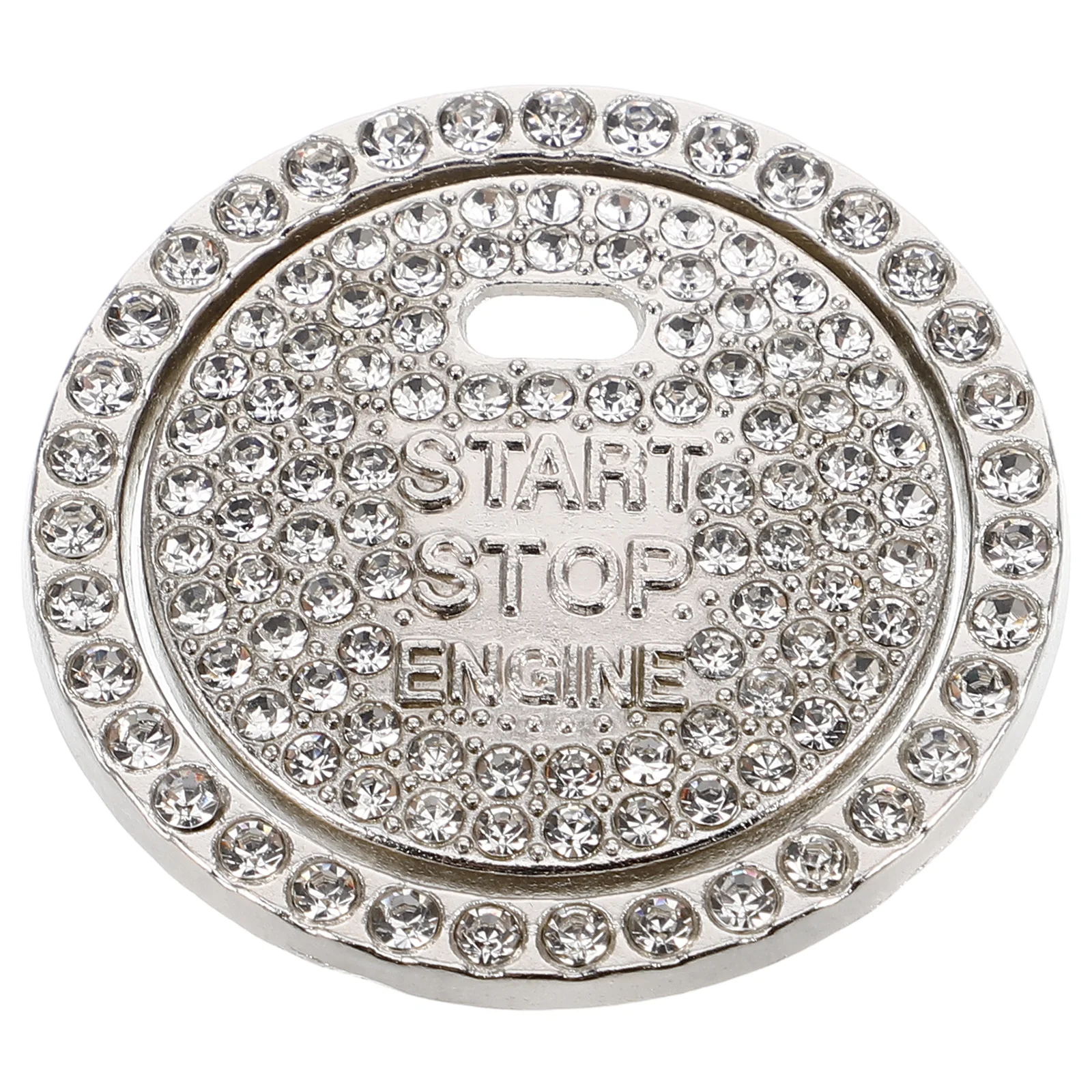 

Car Push to Start Button Cover Rhinestone Sparkling Engine Start Ring Anti Scratch Ignition Decorative Accessories for Women