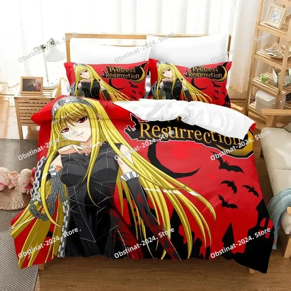 Anime Murder Princess Bedding Set Printed Bed Set With Pillowcase Bed Duvet Cover Single Double Queen Super King Size Kids Adult