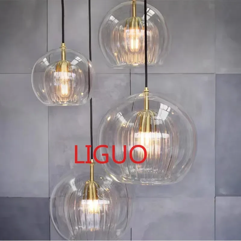 

Nordic glass ball pendant light Creative danish light for Restaurant Living Dining Room Kitchen Bedside home design lights