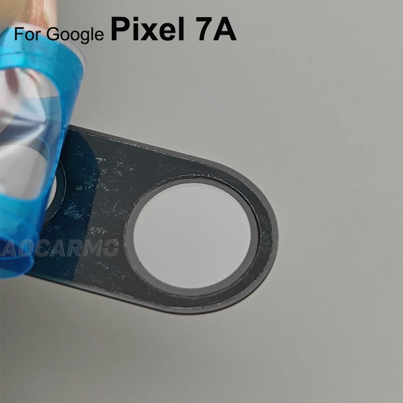 Aocarmo For Google Pixel 7A Rear Back Camera Lens With Frame dhesive Replacement Part