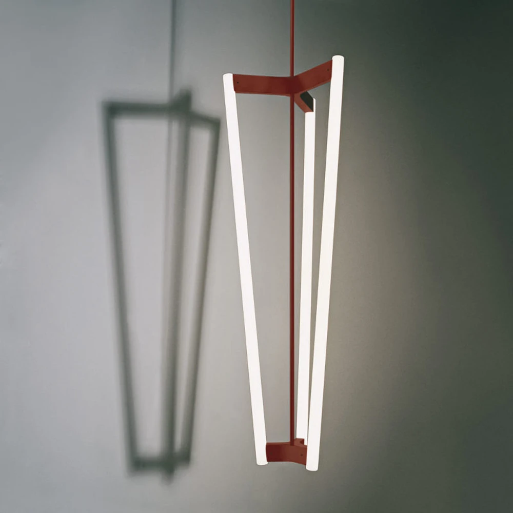 Home Geometric Black Brass LED Pendant Light Hanging Dinning