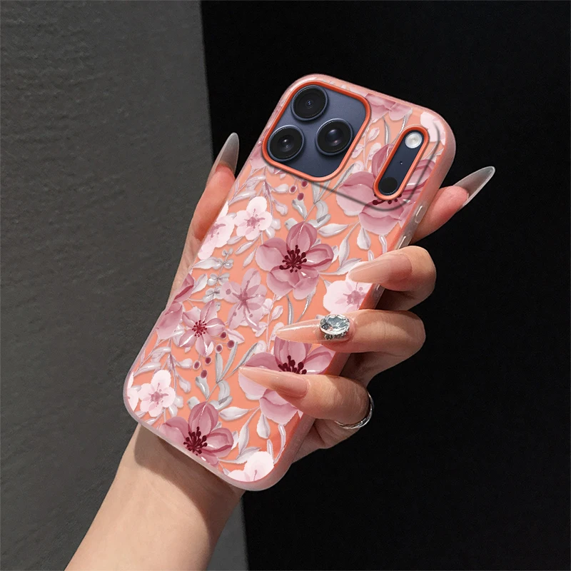 เคสโทรศัพท์แบบเจลลี่เนื้อแมท 2 in 1 สำหรับ iPhone 16 Pro 16e 17 Air 15 Plus 13 11 12 17 14 Pro Max ป้องกันการกระแทก  แบบนิ่ม  ใส