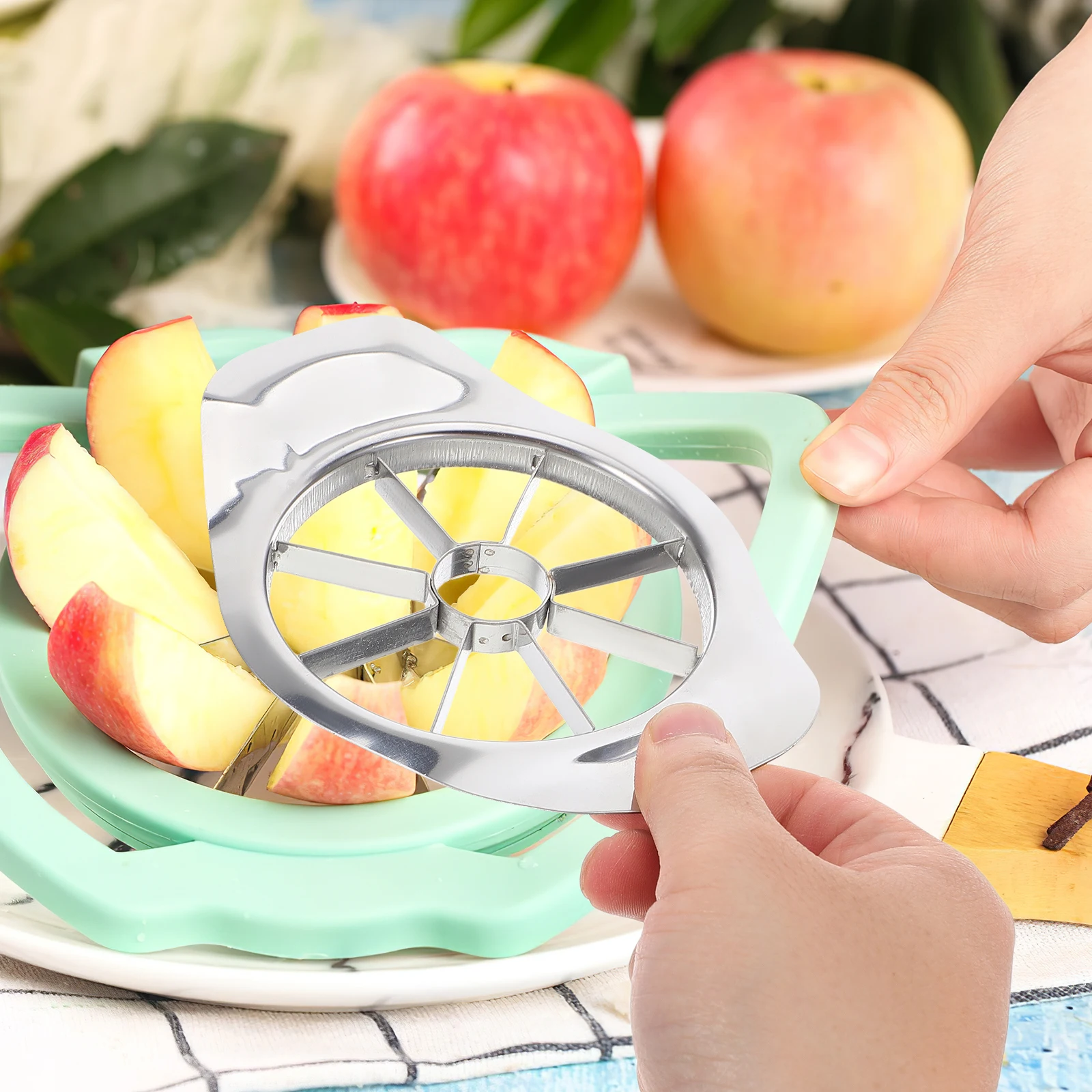 Edelstahl Obst Slicer Apfel Corer Verdickte Küche Gadgets Für Äpfel Orangen Ananas Slicing Core Remover-Tool Obst